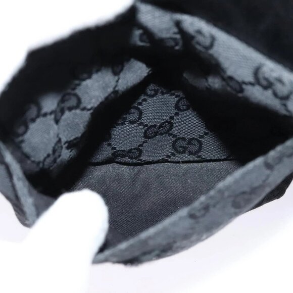 GUCCI GG Canvas Waist bag Black Silver 28566 Auth SW827 - Picture 12 of 16